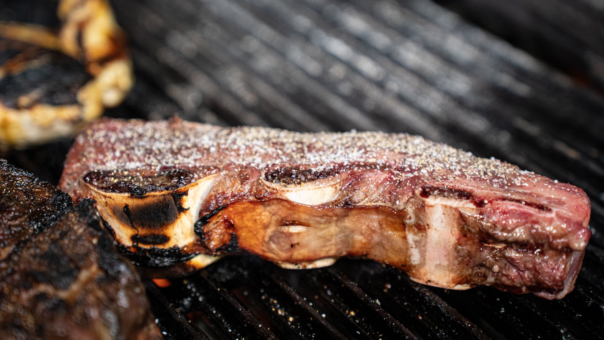 delicious ribs cooked to perfection in the grill