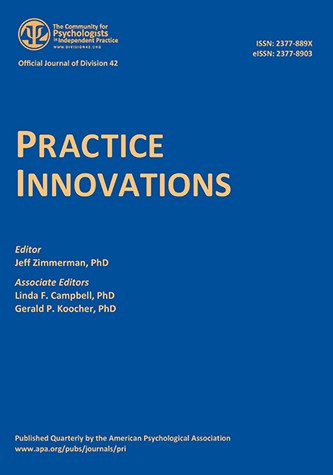 " Deliberate practice in spiritual and religious competencies for professional psychologists: An example of evidenced-based continuing education" a scientific article published in the journal of Practice Innovations