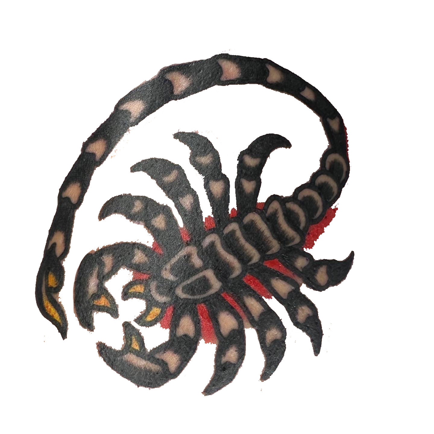 American Traditional Scorpion Tattoo