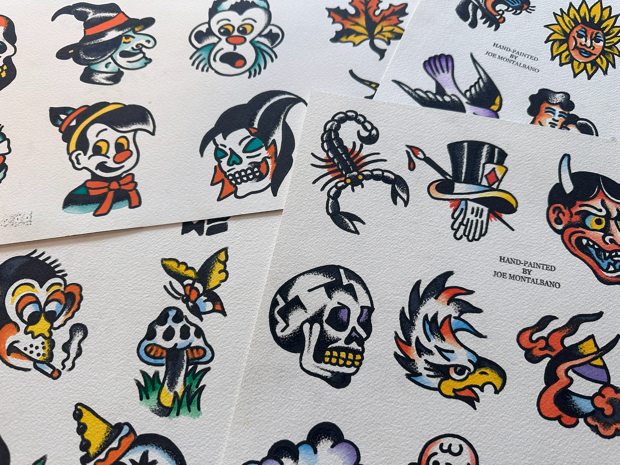 American Traditional Tattoo Flash Sheet