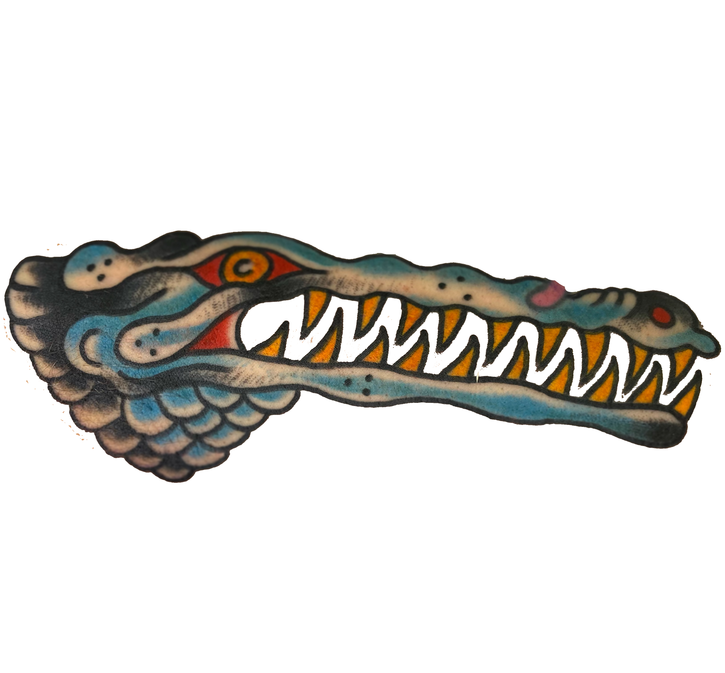 Traditional Alligator Tattoo