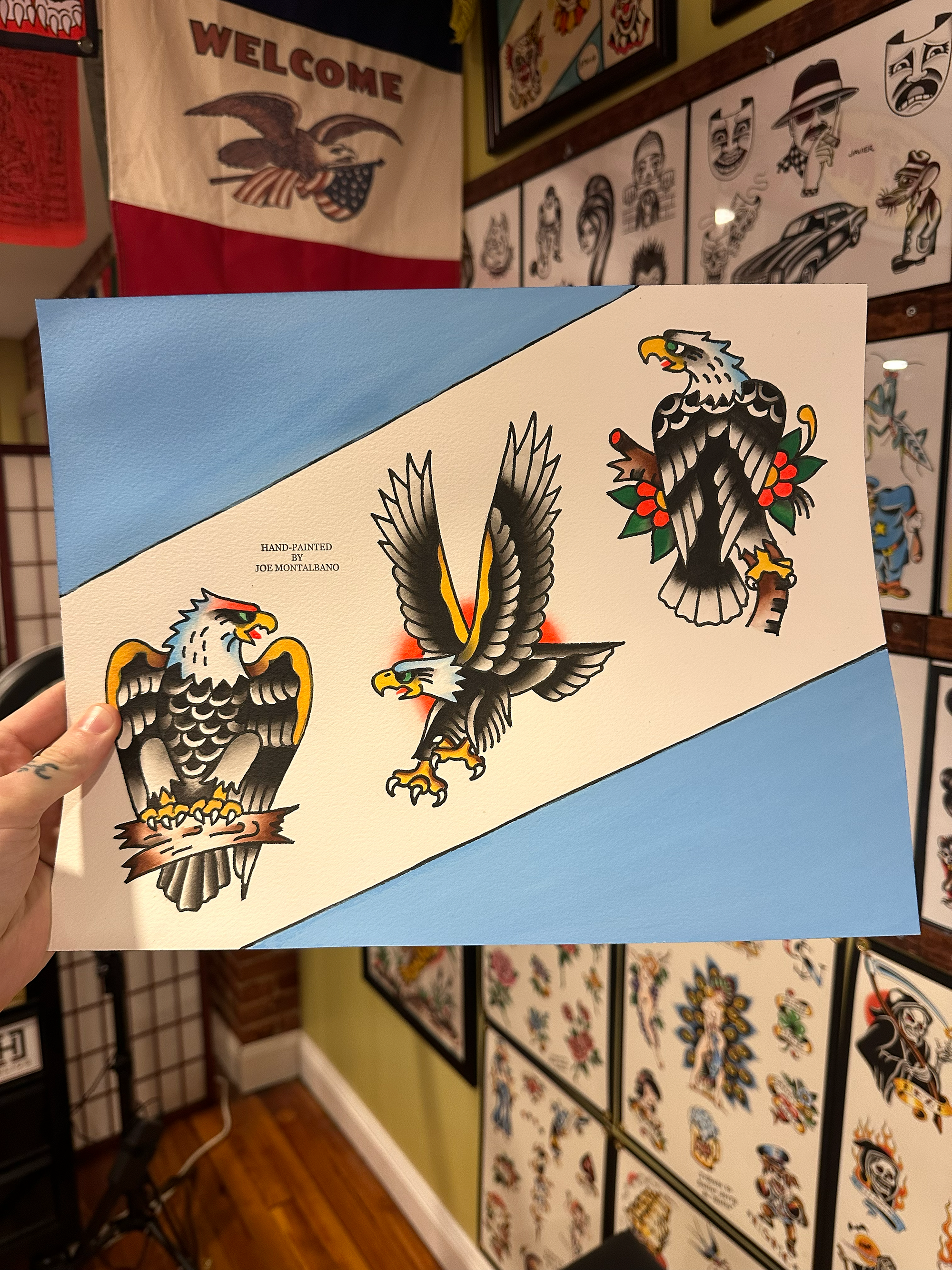 American Traditional Eagle Flash Sheet