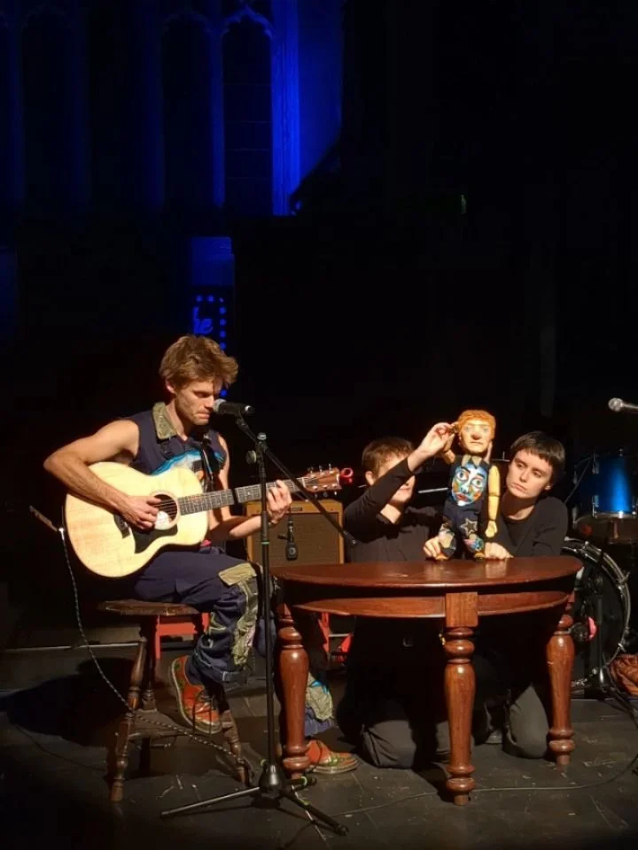 Introducing, Little Hector ! a tiny puppet version of @hectorwholived that I designed and made. 

Here are a couple photos and videos from Saturday night - the BUG EP release show at Circomedia. 

A couple of weeks ago I was feeling like I was chewin