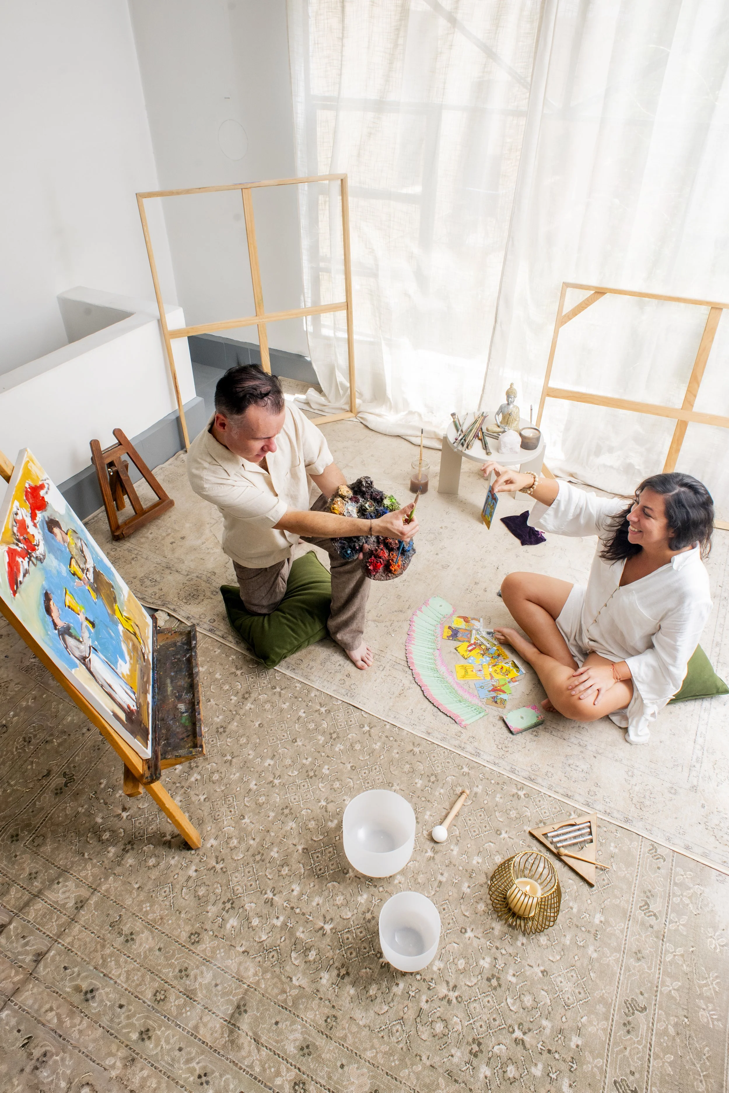 Xiomara Zetina Terapeuta y Ricardo Ortíz Artista