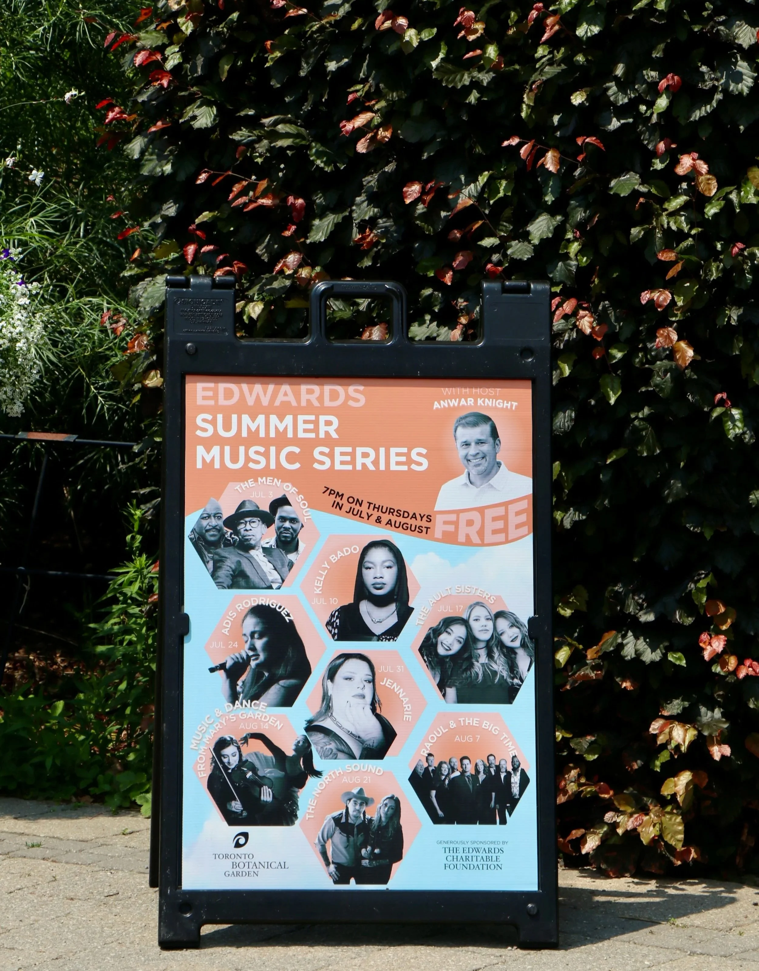 Edward's Summer Music Series Poster for Toronto Botanical Garden