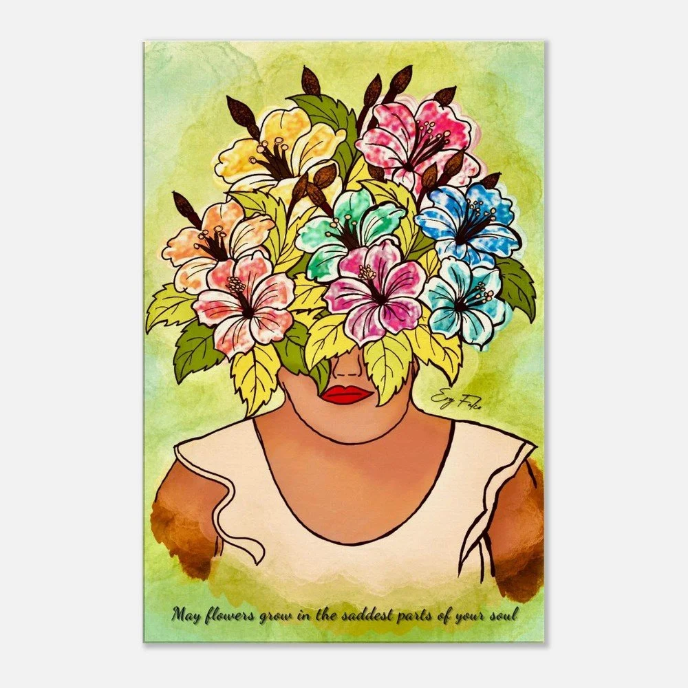 Late Blooming | Digital Art Original Ery Falco | Wall Art Canvas