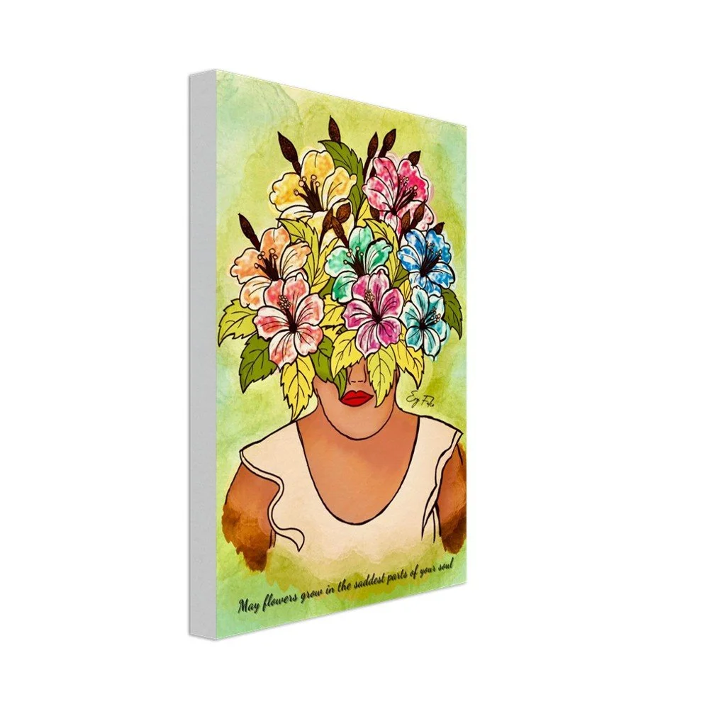 Late Blooming | Digital Art Original Ery Falco | Wall Art Canvas