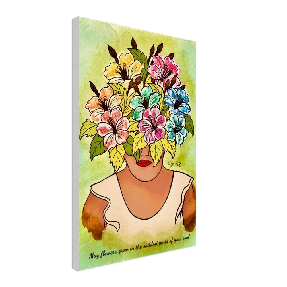 Late Blooming | Digital Art Original Ery Falco | Wall Art Canvas