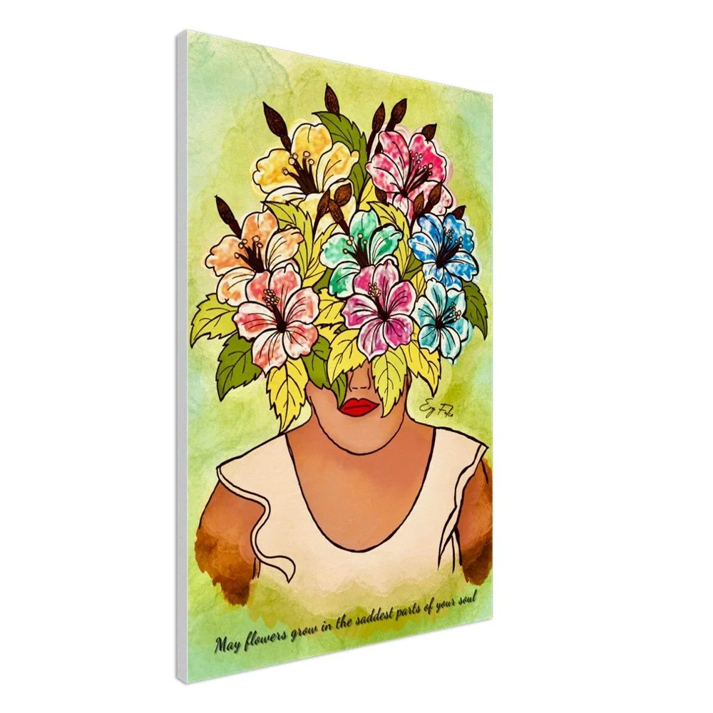 Late Blooming | Digital Art Original Ery Falco | Wall Art Canvas