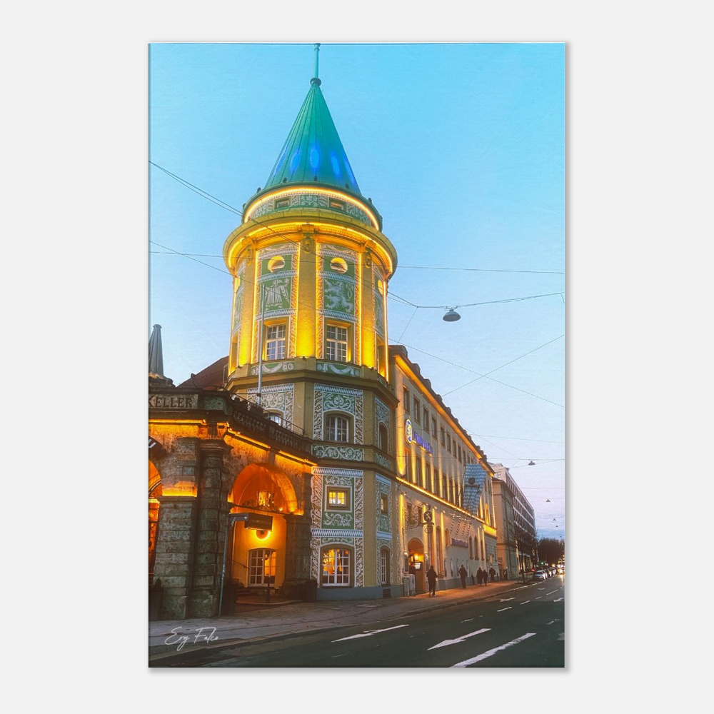 Munich Winter Sunset | Travel Photo | Wall Art Canvas