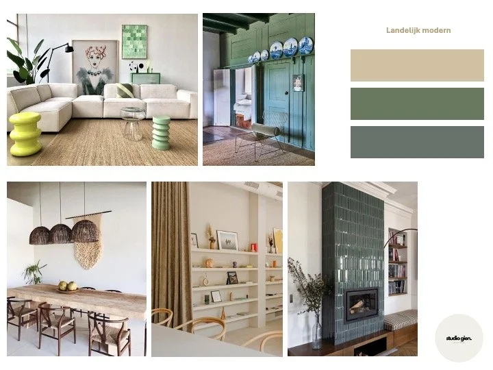 Warme kleurcombinaties en texturen – voor een project in Nieuwegein.