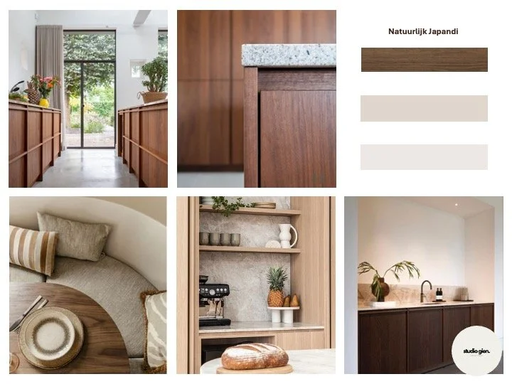 Moodboard voor een kleurrijk en stijlvol interieur in Leerdam.