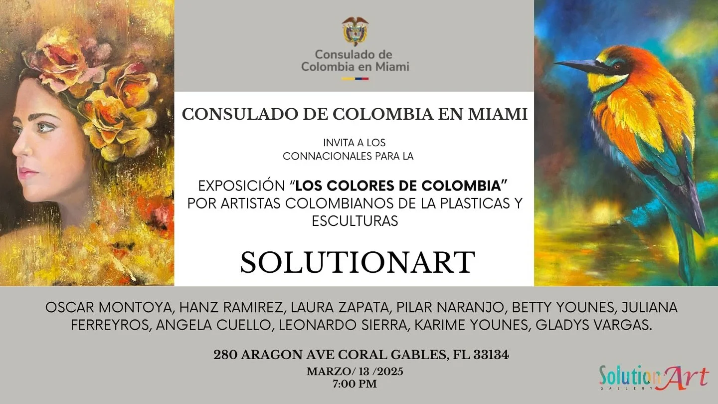 Es de mi honor anunciarles mi Pr&oacute;xima exposici&oacute;n en el Consulado de Colombia en Miami @consuladocolmia el pr&oacute;ximo jueves 13 de Marzo &hearts;️✨ d&oacute;nde estar&eacute; presentando una de mis obras en honor al mes de la mujer ?
