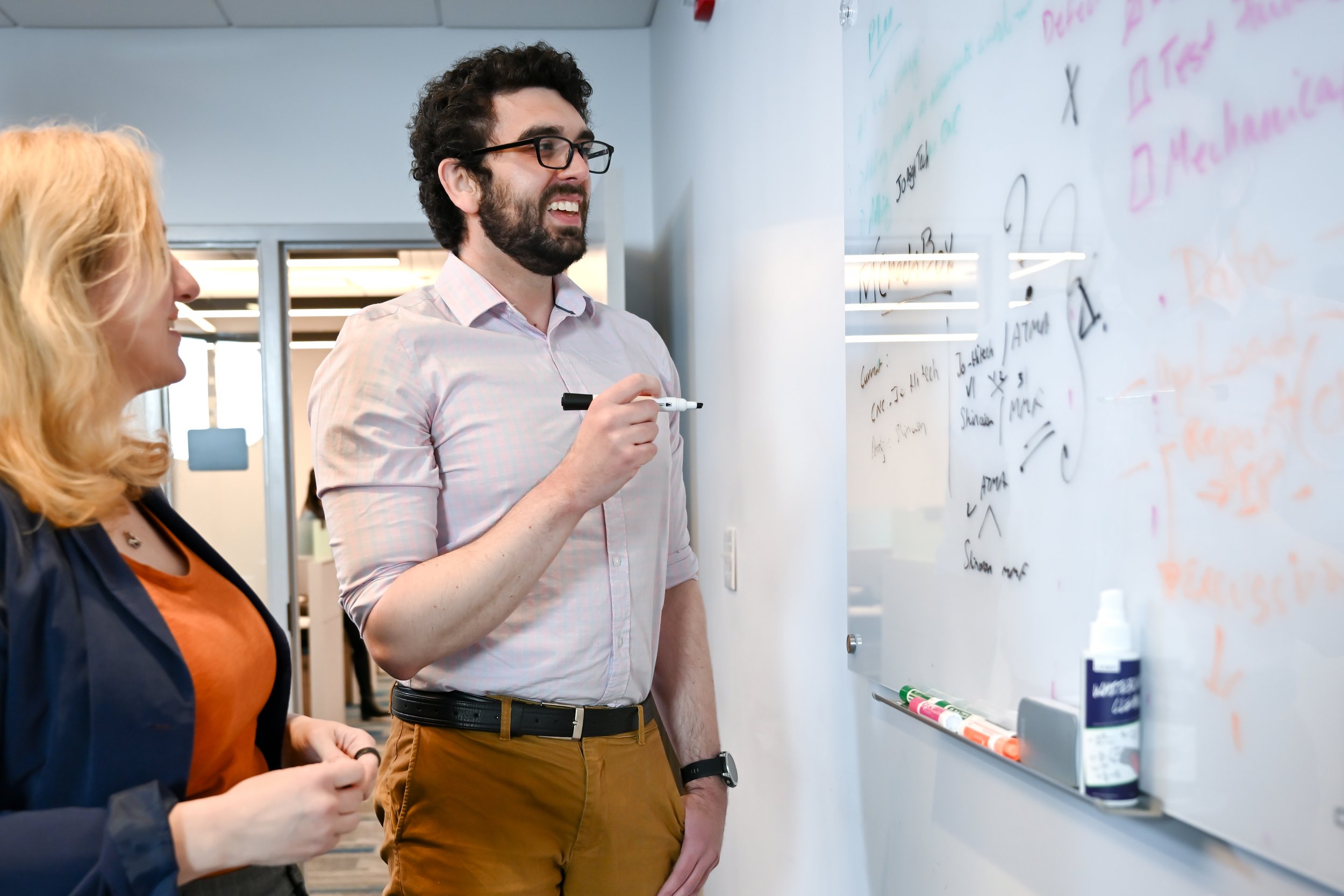 Elevaris engineers collaborating on medical device product development and Design For Manufacturing.