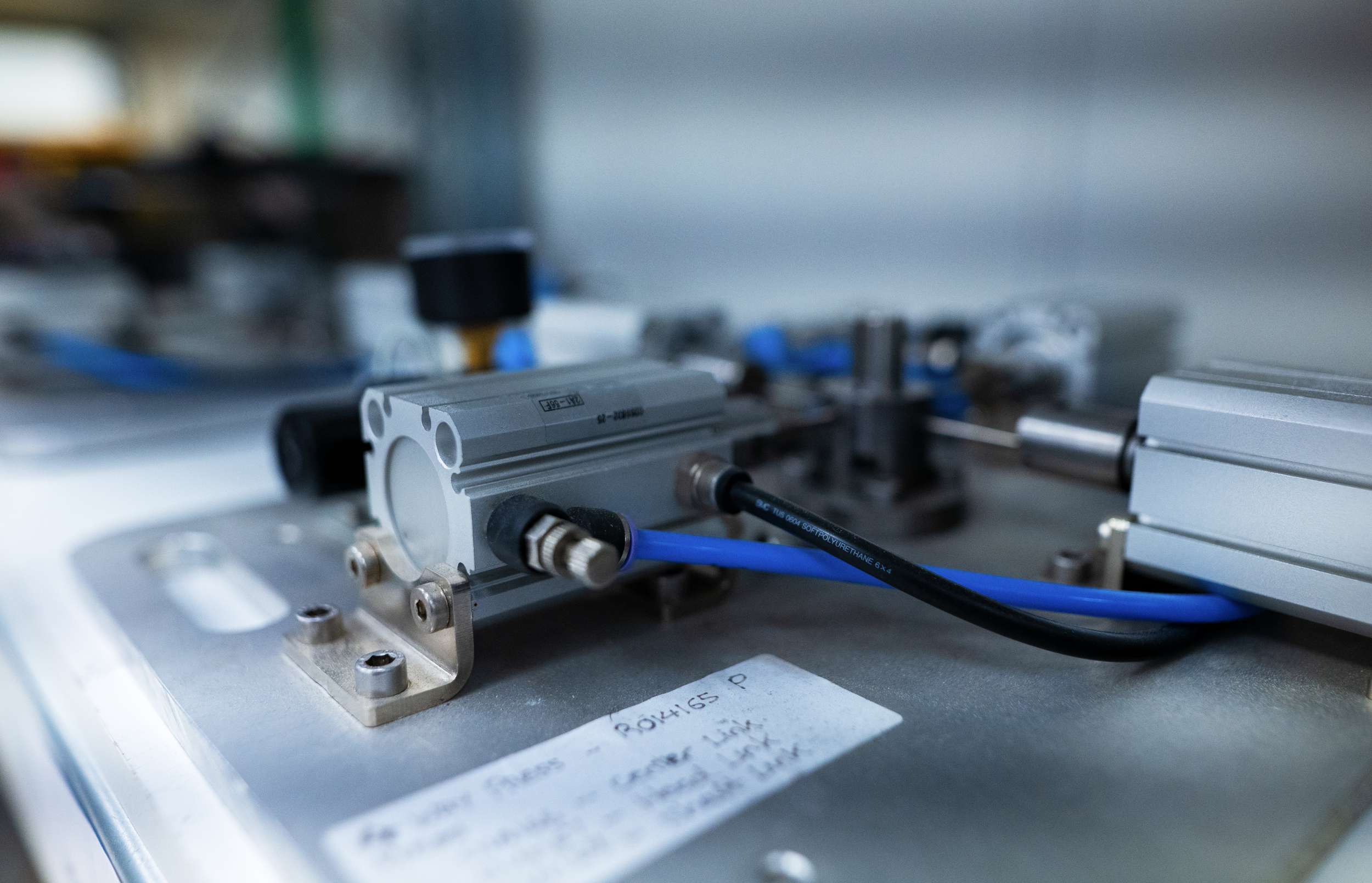 Precision manufacturing equipment used in medical device component development and production.