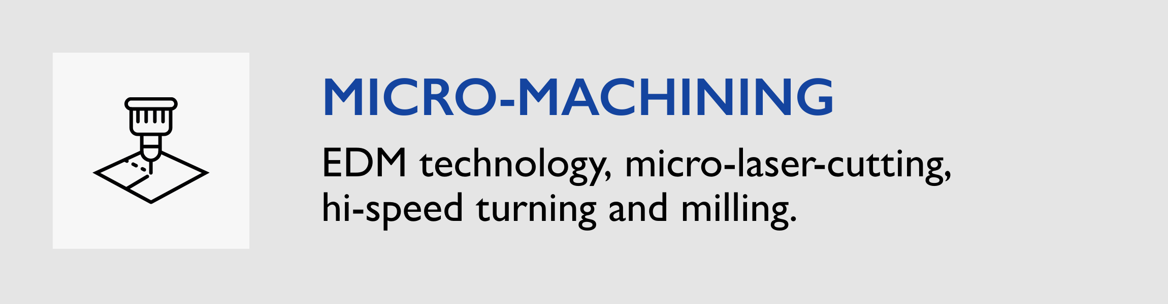 Precision micro-machining of medical device components using EDM, CNC machining, and advanced milling technologies.