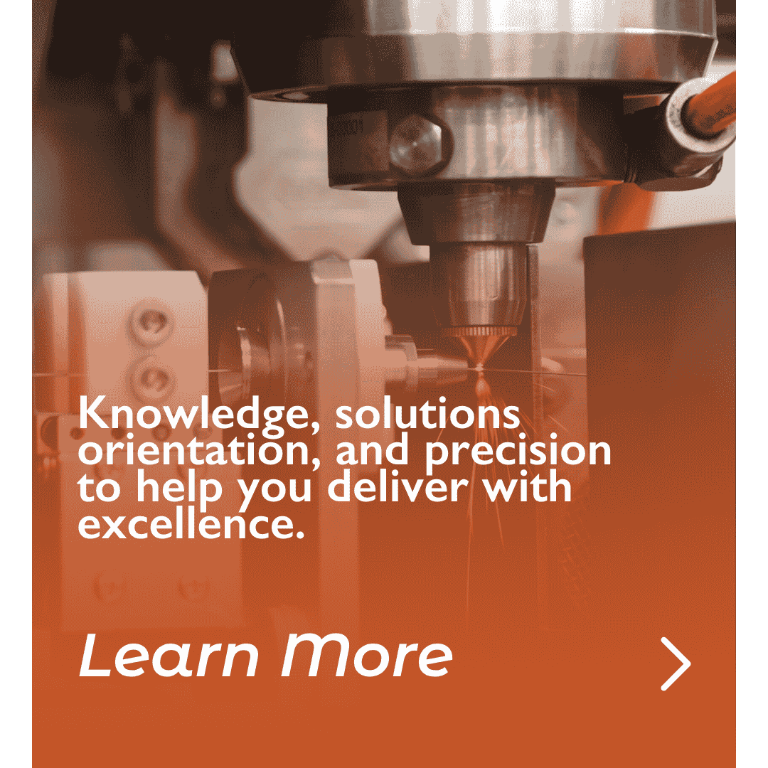 Close-up of industrial machinery promoting precision in manufacturing.