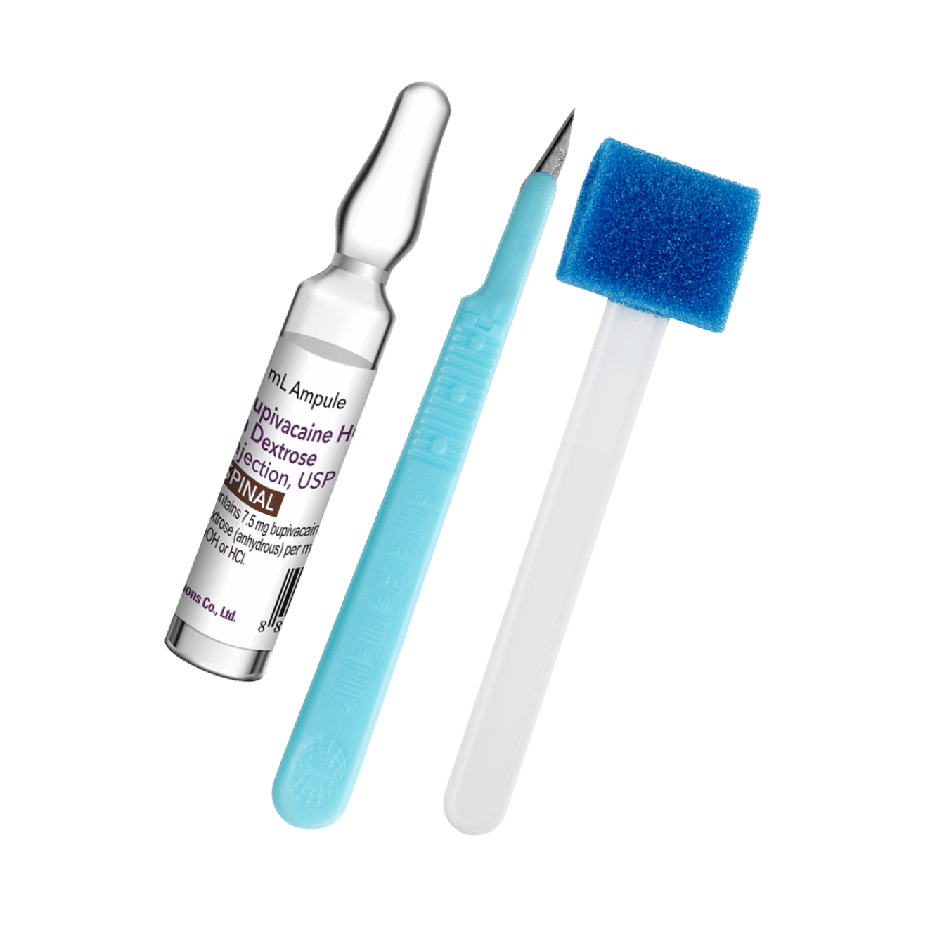 Pharmaceutical products and medical accessories supporting procedural needle use