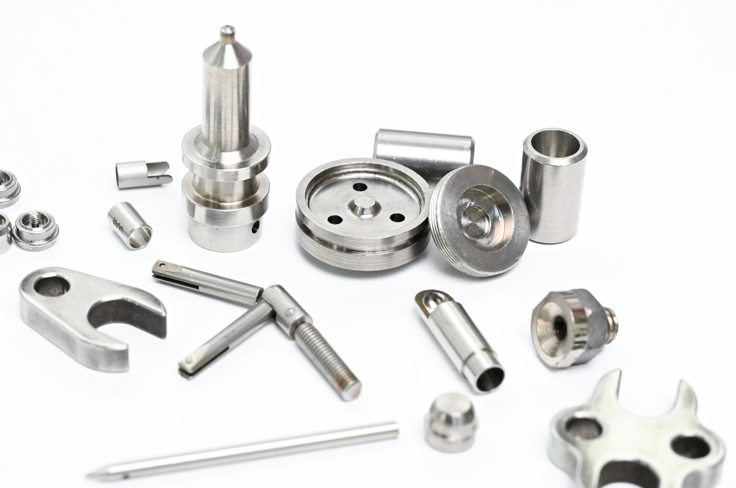 Precision micro-machined metal components produced for medical device manufacturing.