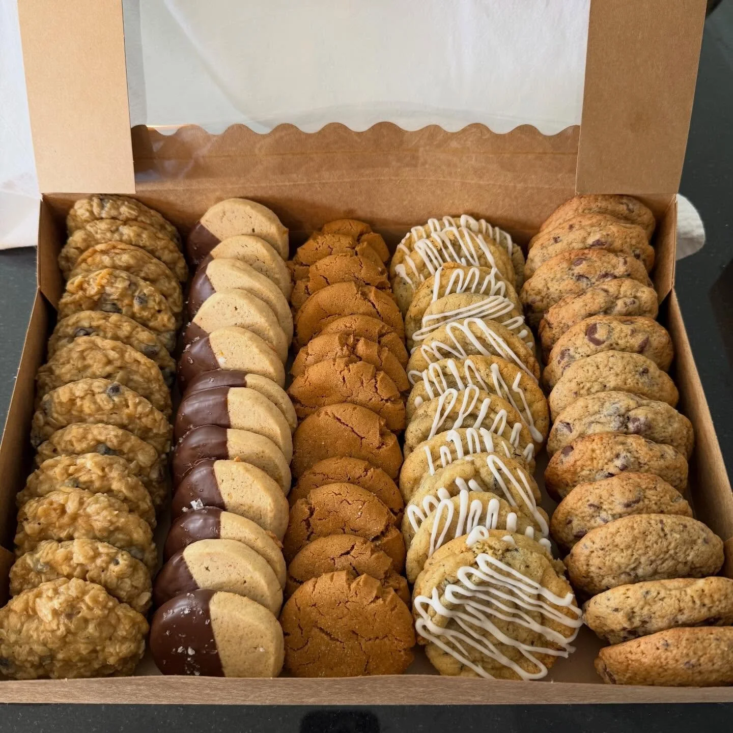 Last day to order for pick-up or delivery on Thursday January 22. 

For a bit of variety, try out one of the cookie variety boxes. Everything freezes well or it&rsquo;s even better for sharing!

Pictured: Classic Cookie Variety Box which includes Tar