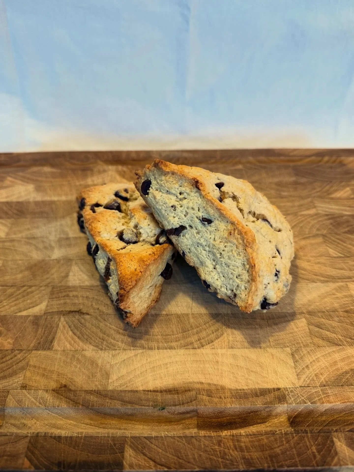 Last day to place orders for pick-up and delivery on Thursday February 5. 

Check out the newest edition: Chocolate Chip Scones! The scones you know and love now with chocolate!

I will be doing pick-ups and deliveries on Thursdays consistently for t