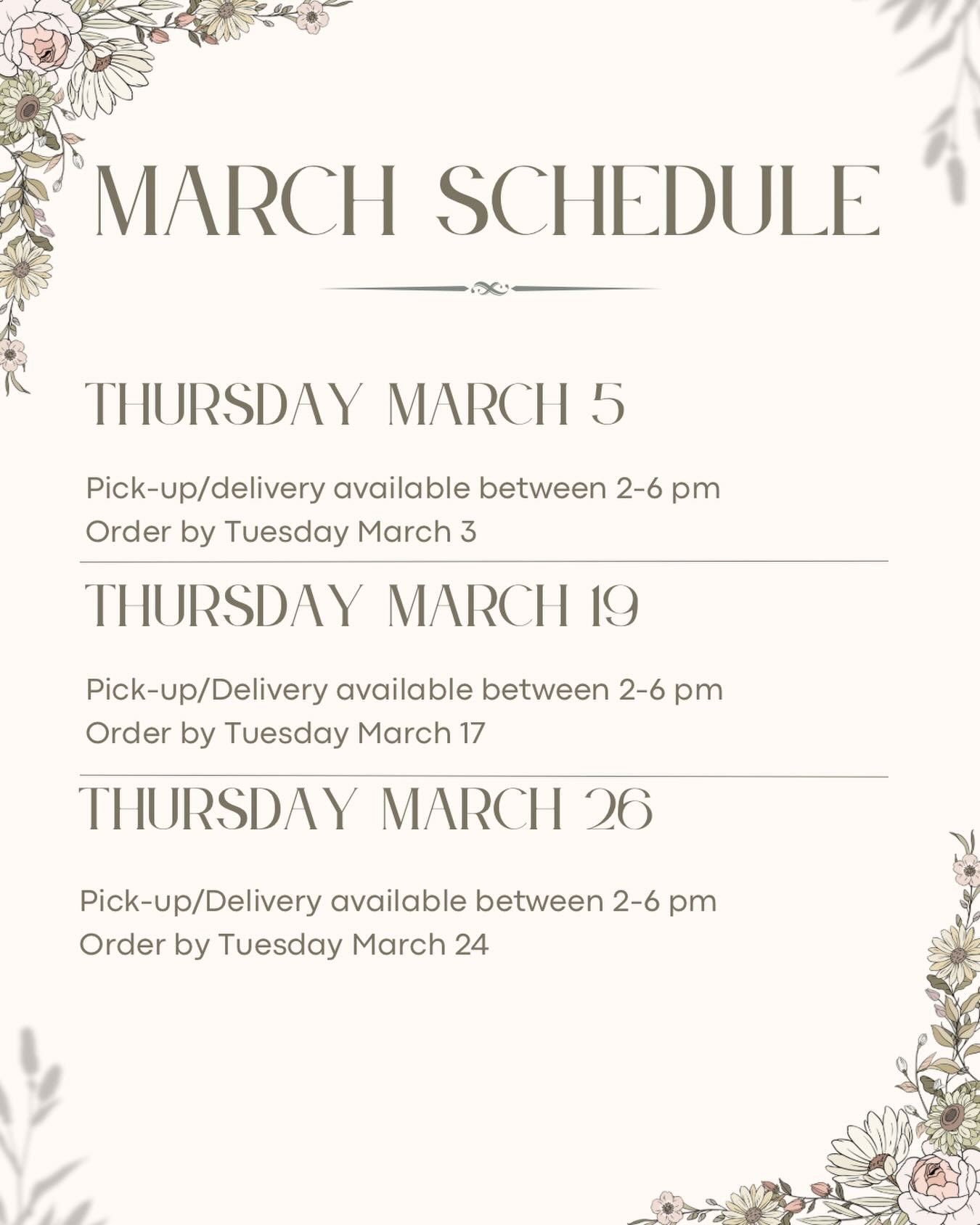 Ladybread baking will be temporarily closed after March. That means there are only 3 more order dates!! Stock up now ❤️

Order your baked goods today at www.ladybread-baking.com.