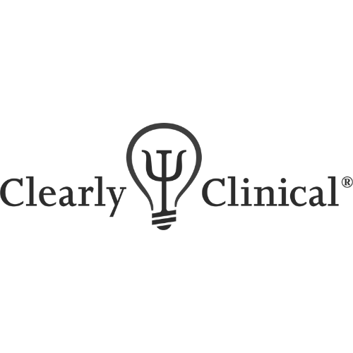 Clearly Clinical logo representing Guidance Teletherapy’s contributions to professional development and continuing education in the mental health field