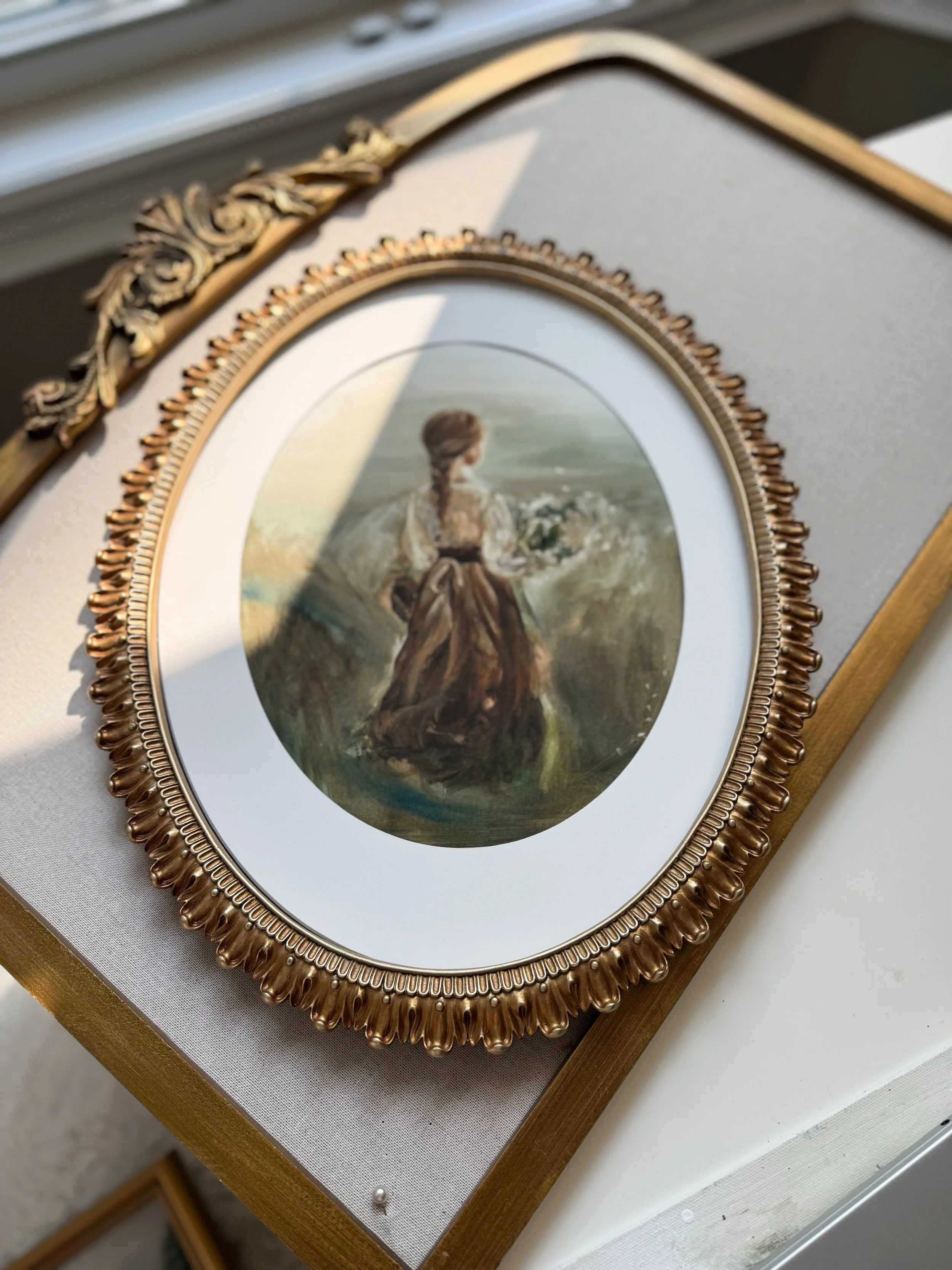 Art Print:The meadow keeper:framed.JPG