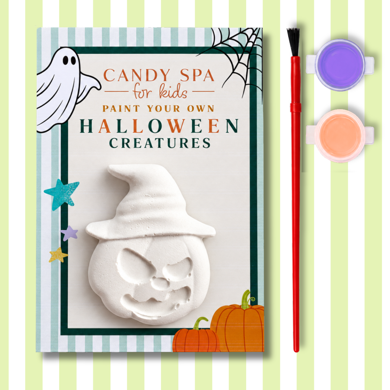 Halloween Plaster Painting Craft for Kids