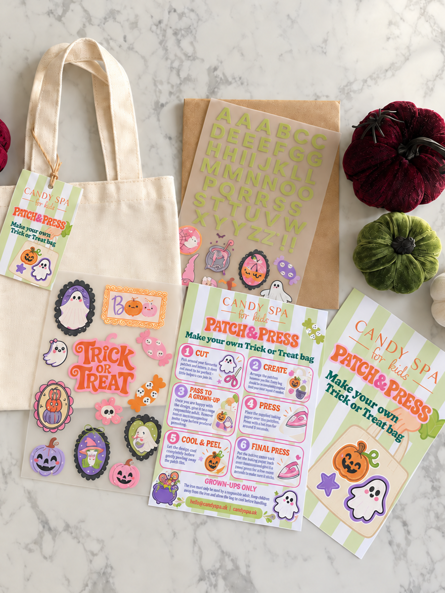Make Your Own Trick-or-Treat Bag Kit for Kids – Halloween Patch Craft