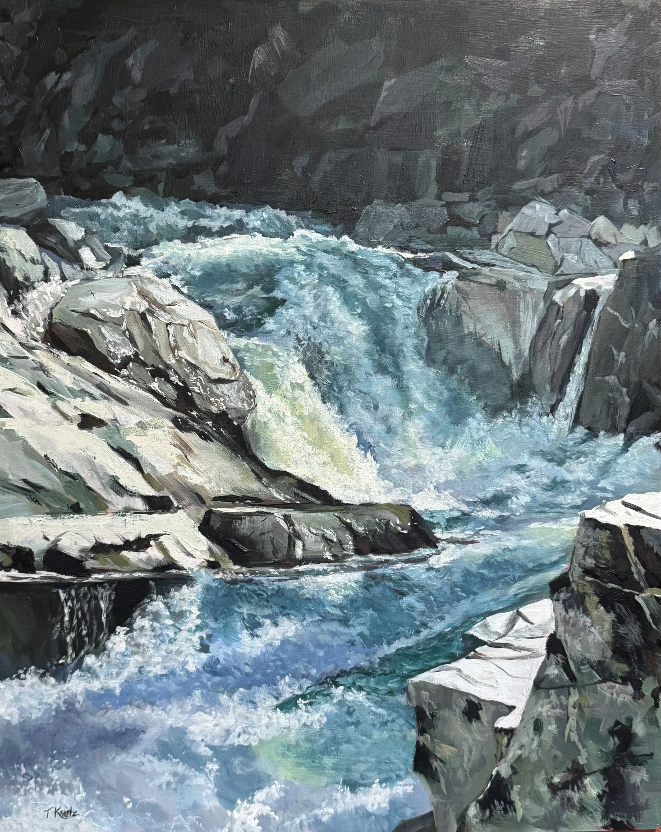Granite Falls (click on image to see the full vertical painting)