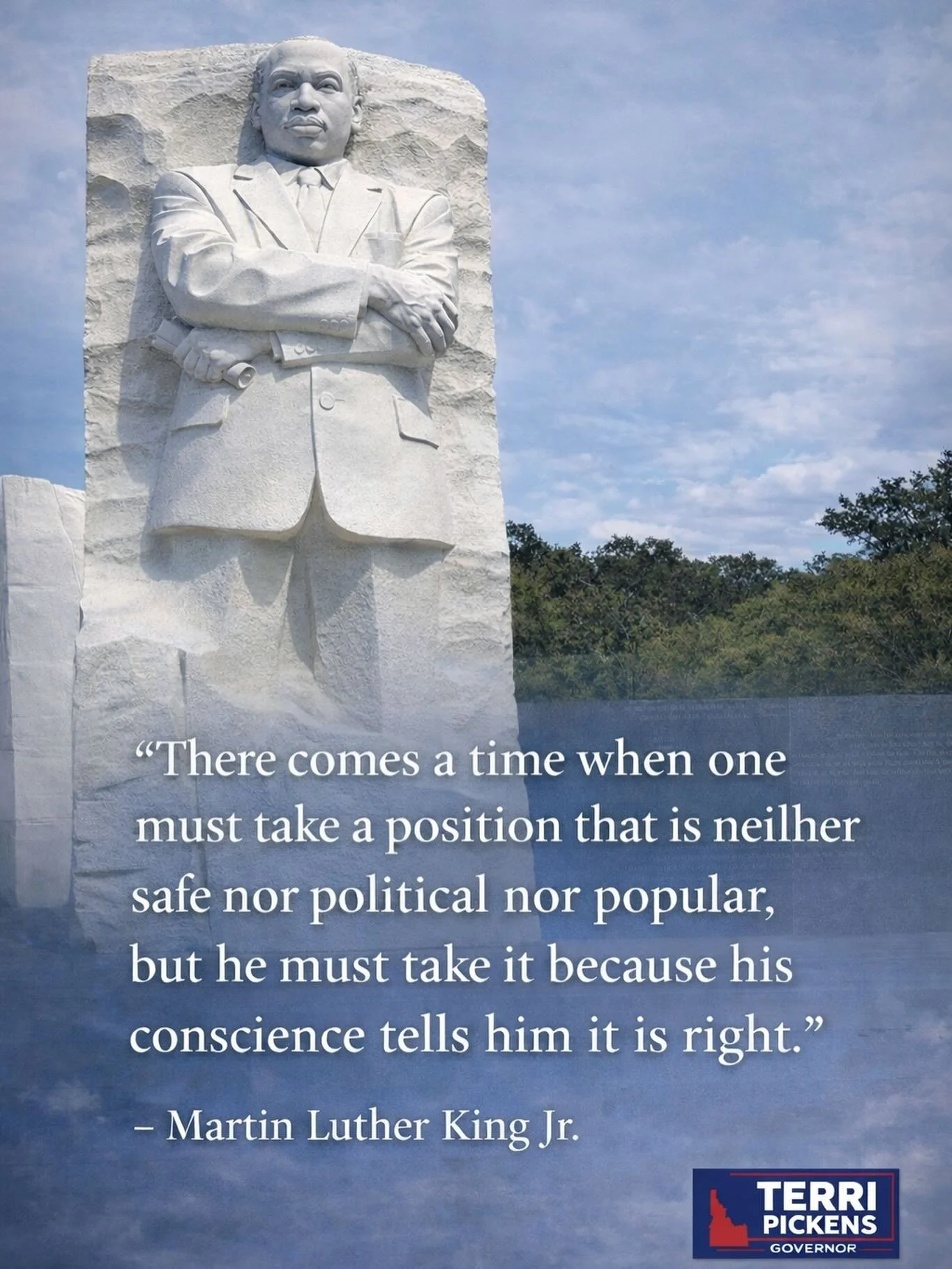 Today we honor Dr. Martin Luther King Jr. and his enduring fight for justice, equality, and human dignity. Dr. King reminded us that progress requires moral courage &mdash; the willingness to stand for what is right, even when it is difficult or unpo