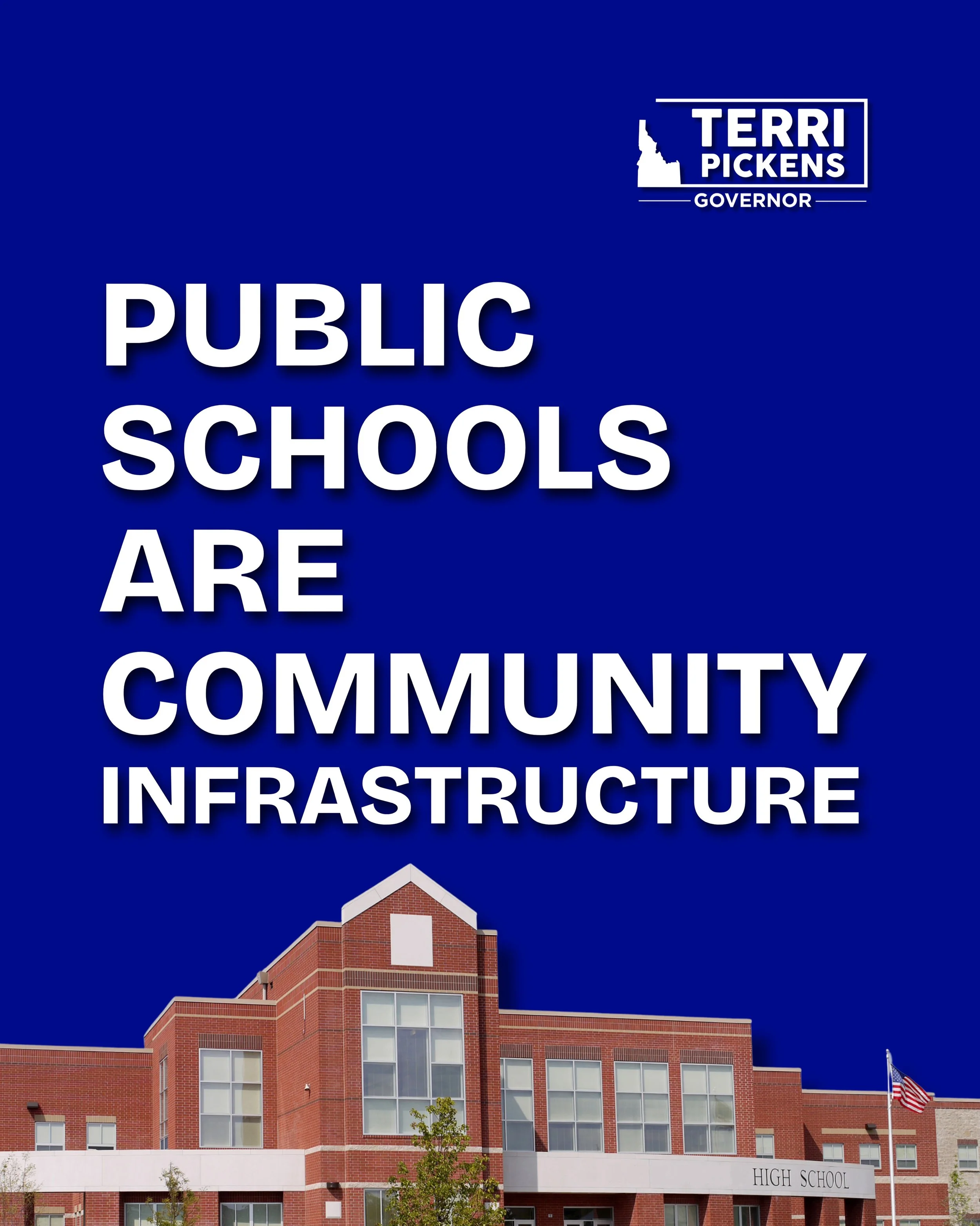 Public schools are a community infrastructure.

They do more than educate children. They anchor towns, support families, create jobs, host sports, bring neighbors together, and give kids a place to grow, learn, and belong.
In many Idaho communities, 