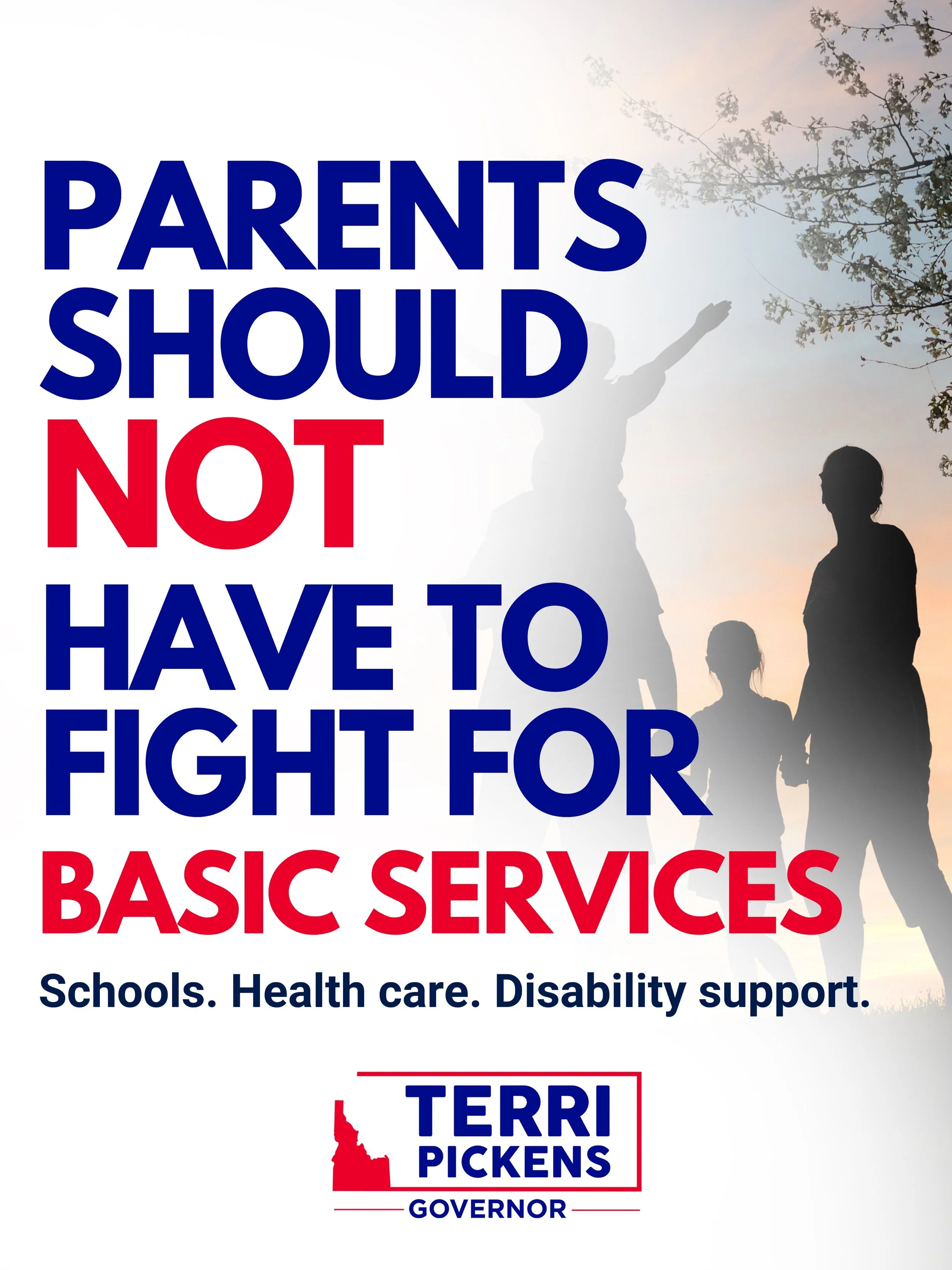 Parents should not have to fight for basic services.

As governor, I will work to build a state government that makes life easier for families, not harder. That starts with fully supporting public schools so parents are not asked to fight levy after 