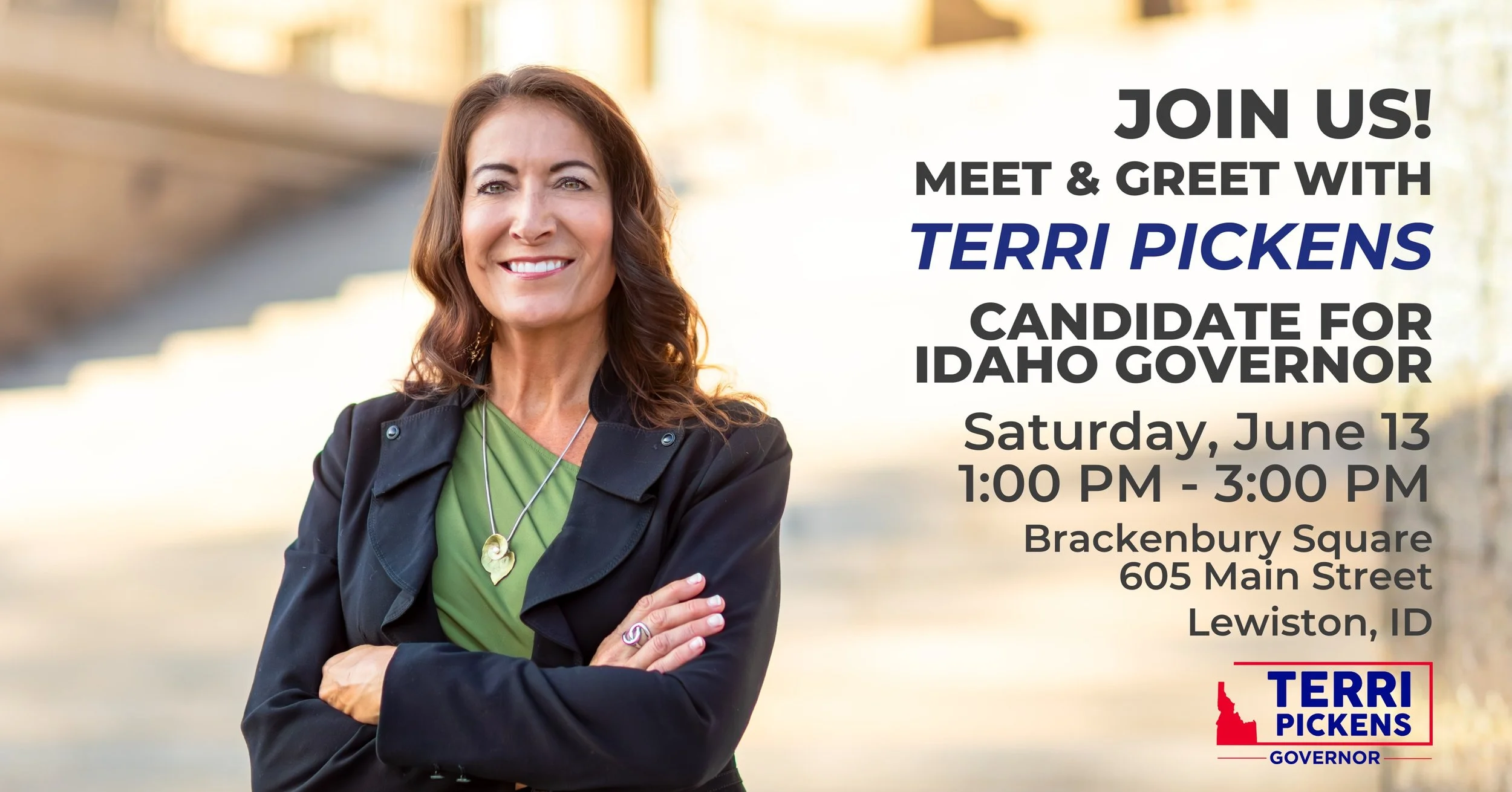 Lewiston, we&rsquo;re coming to you.

I will be at Brackenbury Square this Saturday for a meet and greet with voters, neighbors, and community members. Stop by, say hello, ask questions, and share what you want Idaho&rsquo;s future to look like.

📍 