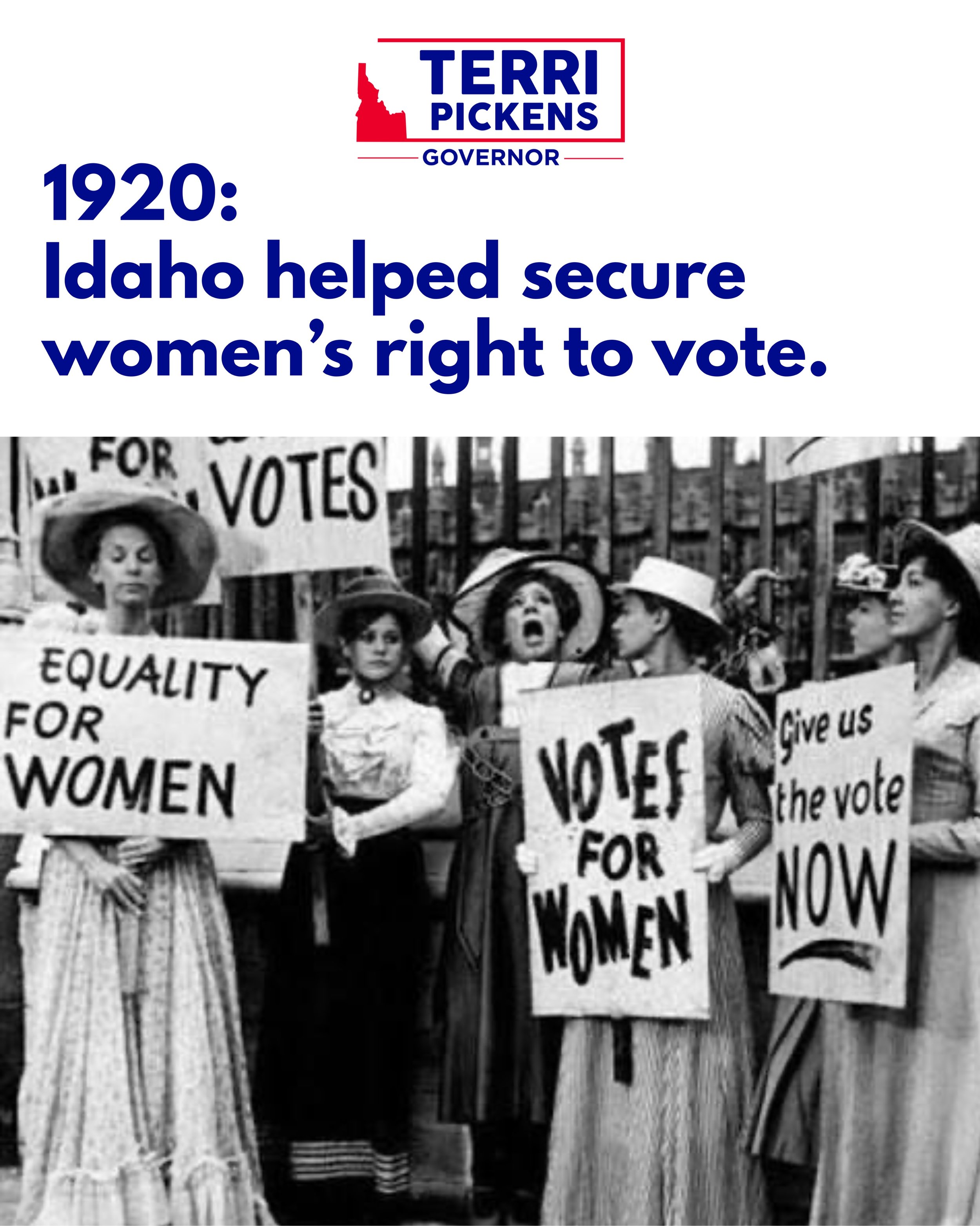In 1920, Idaho ratified the 19th Amendment, which became part of the U.S. Constitution that year and guaranteed women the right to vote nationwide. We have come a long way since then.

But in 2026, women in Idaho are still fighting for the right to m
