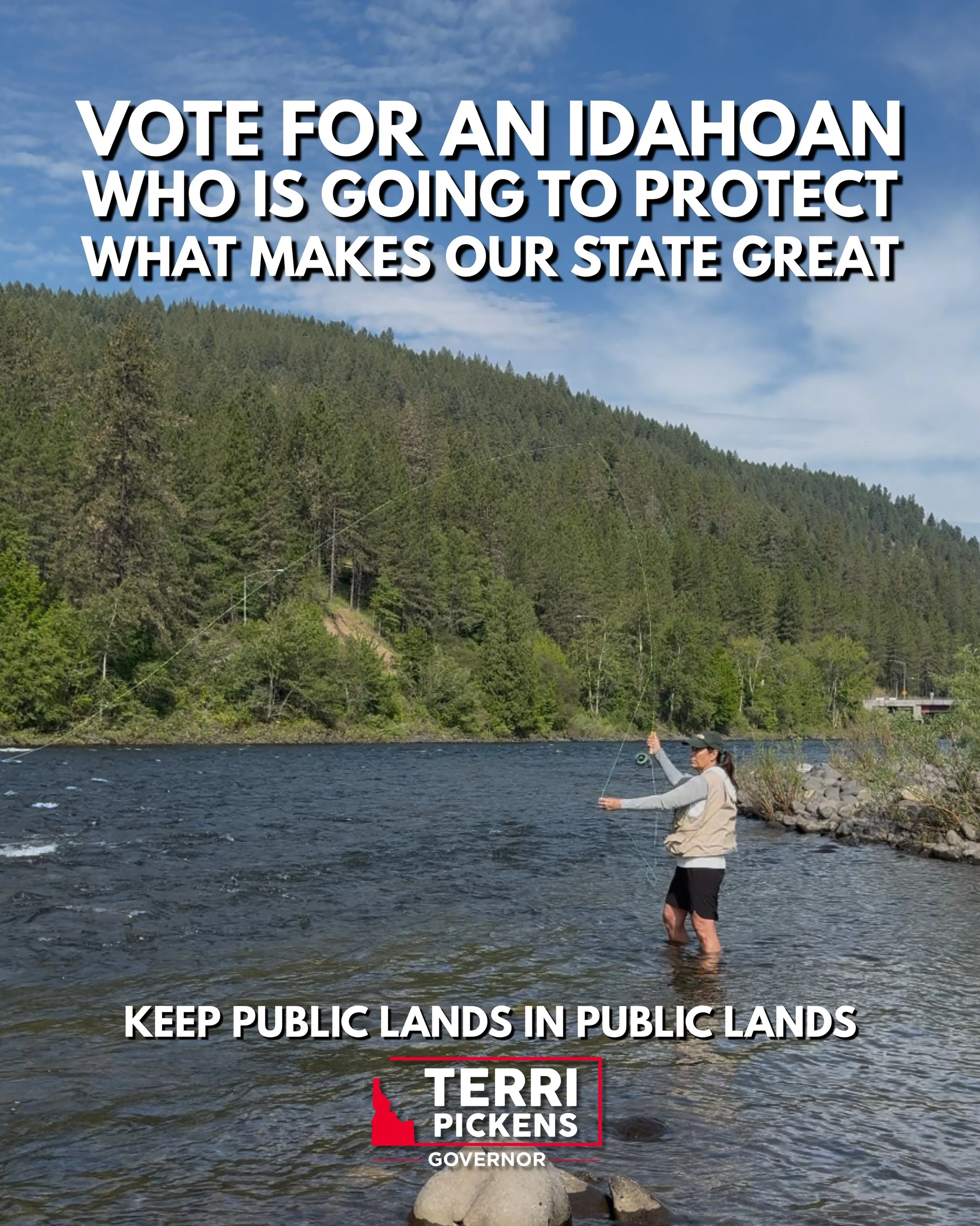 Idaho&rsquo;s public lands are part of who we are.

They are where we hunt, fish, camp, raise our families, and make memories that last for generations.

will protect what makes this state great. Once public land is gone, we are not getting it back.
