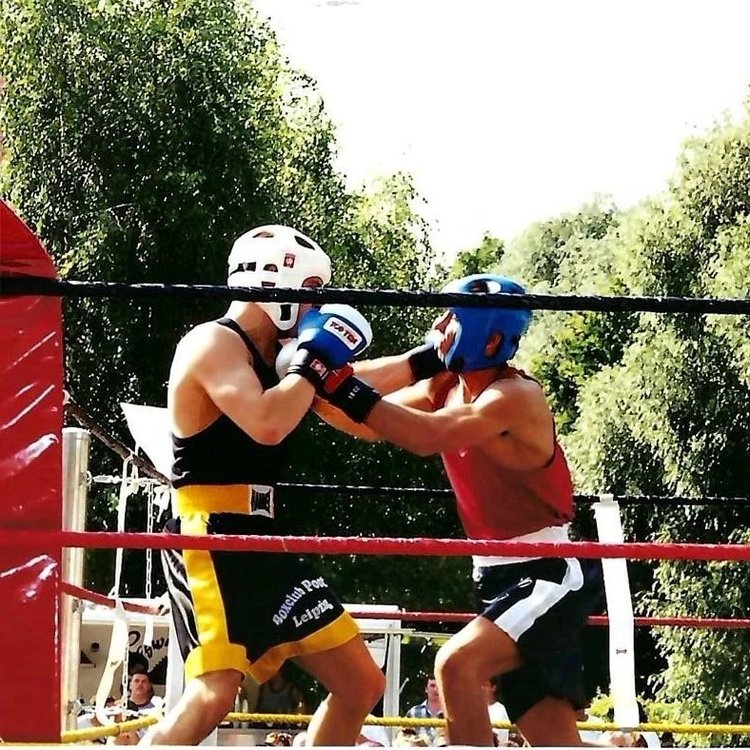 Trainer Jury beim Boxkampf