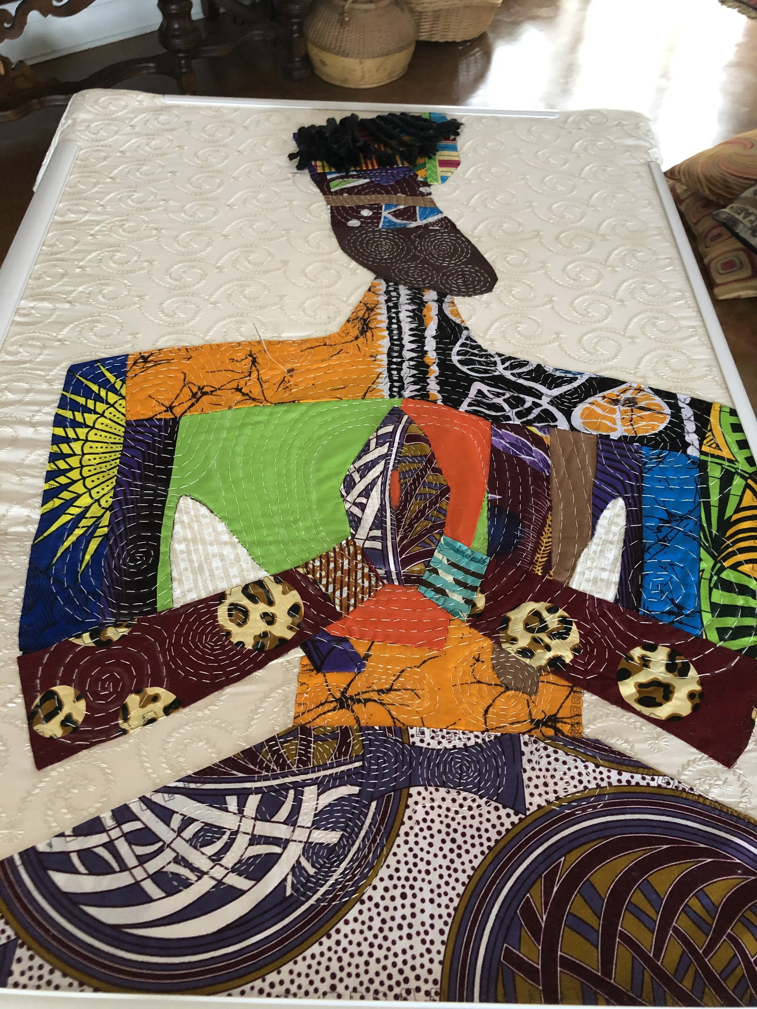 #8 Fiber Art Threads of Gratitude