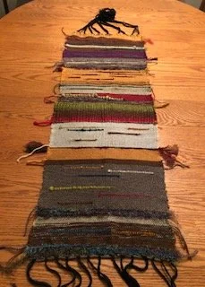 #3 Fiber Art Threads of Gratitude: Finished My Saori Weaving Piece
