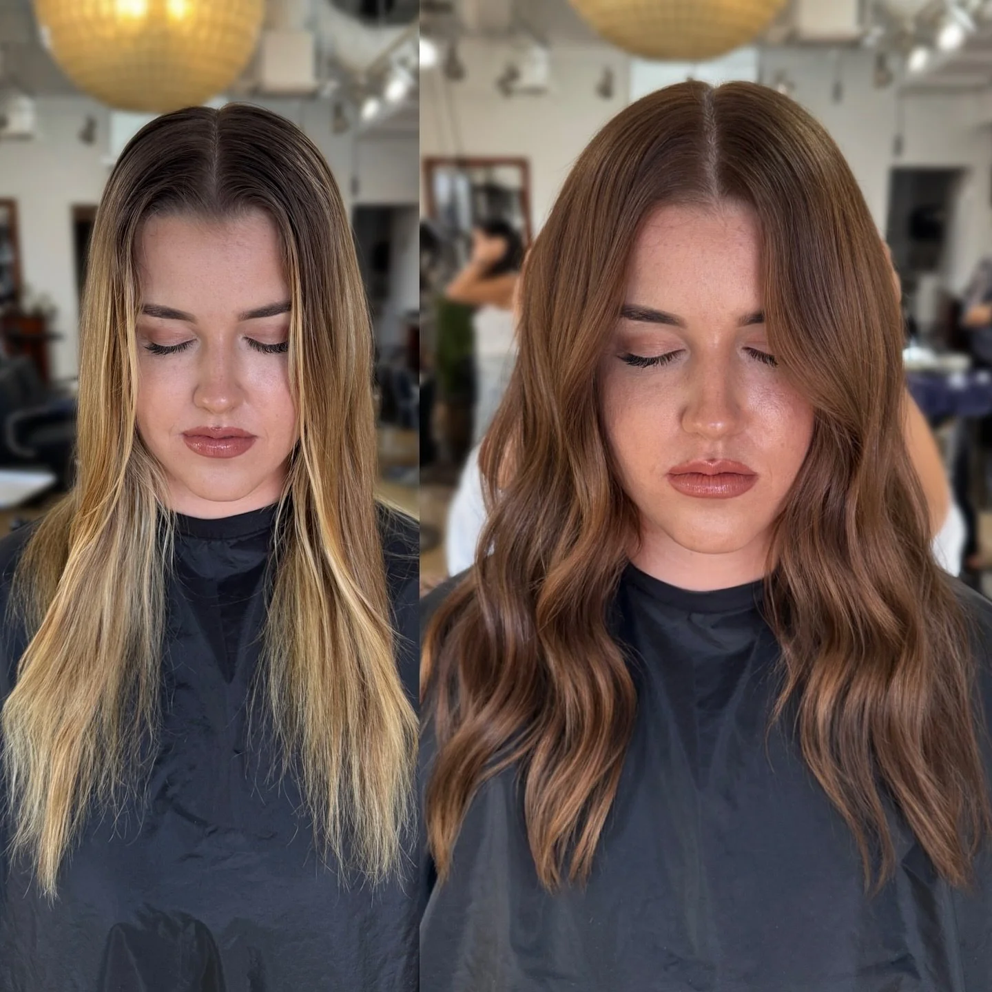 POV: you unlocked a new character with just a toner + haircut 🔓 
What does toner really do? Let’s break it down! 🎨
A toner is a demi-permanent color that adjusts the tone of your hair without lightening it. It works by depositing pigment to