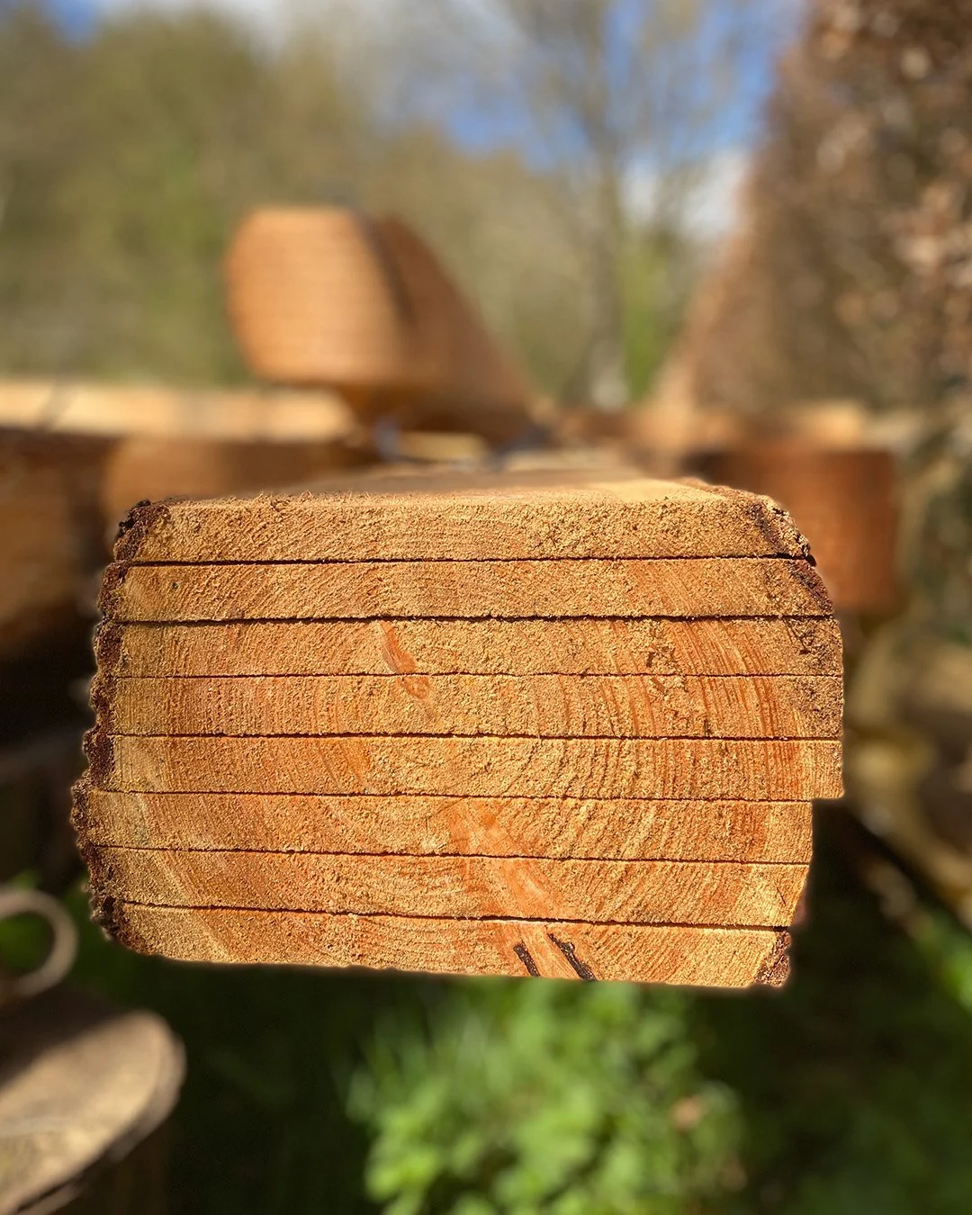 There is something honest about seeing the history of a tree before it becomes part of a building.

We enjoy the benefit of having a local sawmill as our neighbour, allowing us to see the story of tree to timber, and timber to building. You can still