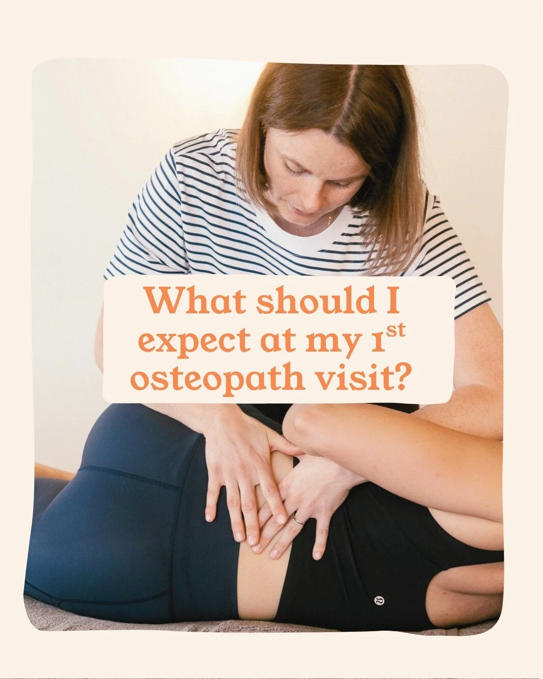 What should you expect from your first visit to the osteopath?

An initial consultation typically last anything between 45-60 minutes.

It will begin with a complete case history, followed by an examination and assessment and ends with hands-on treat