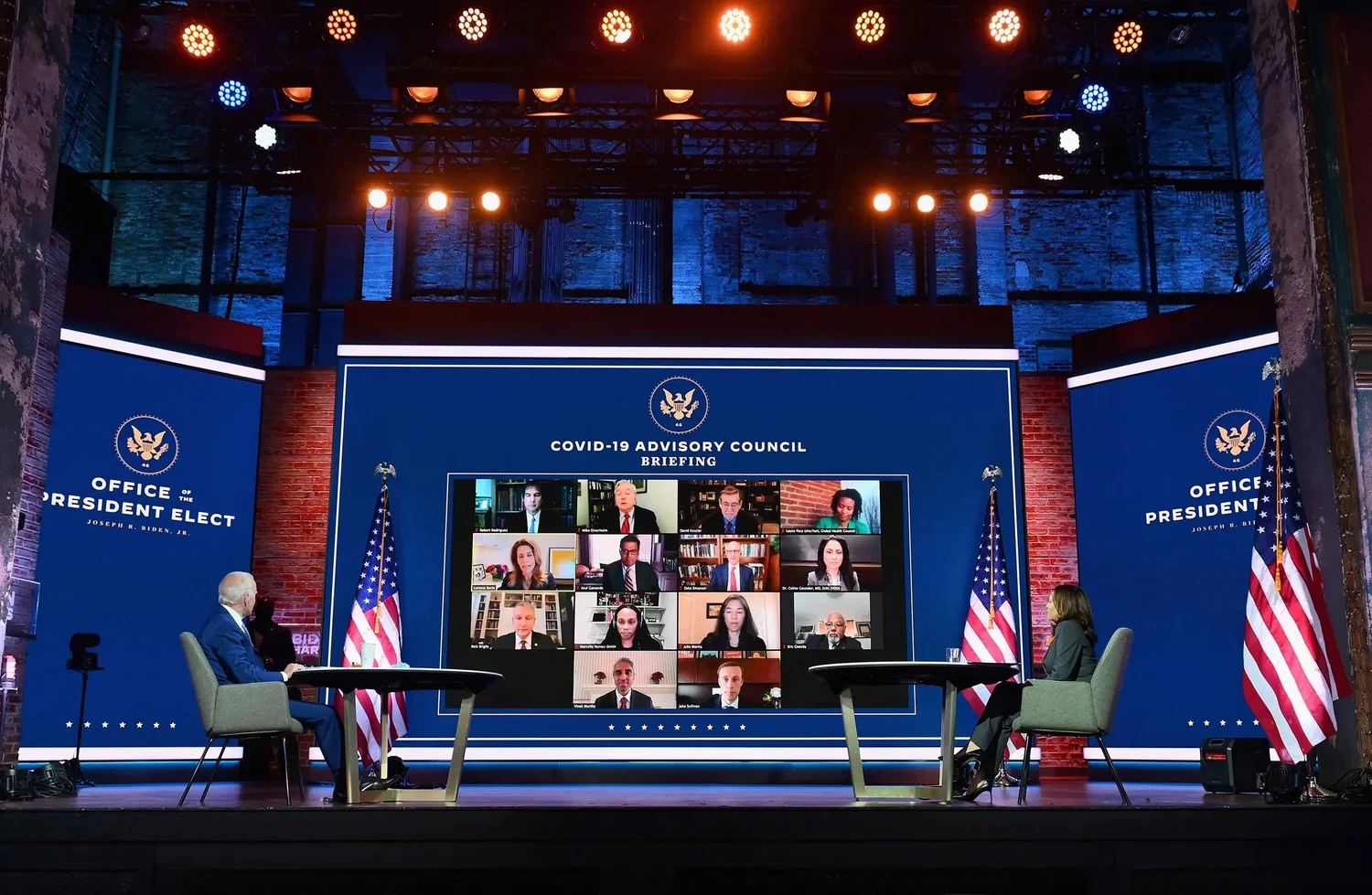 A virtual campaign event during COVID