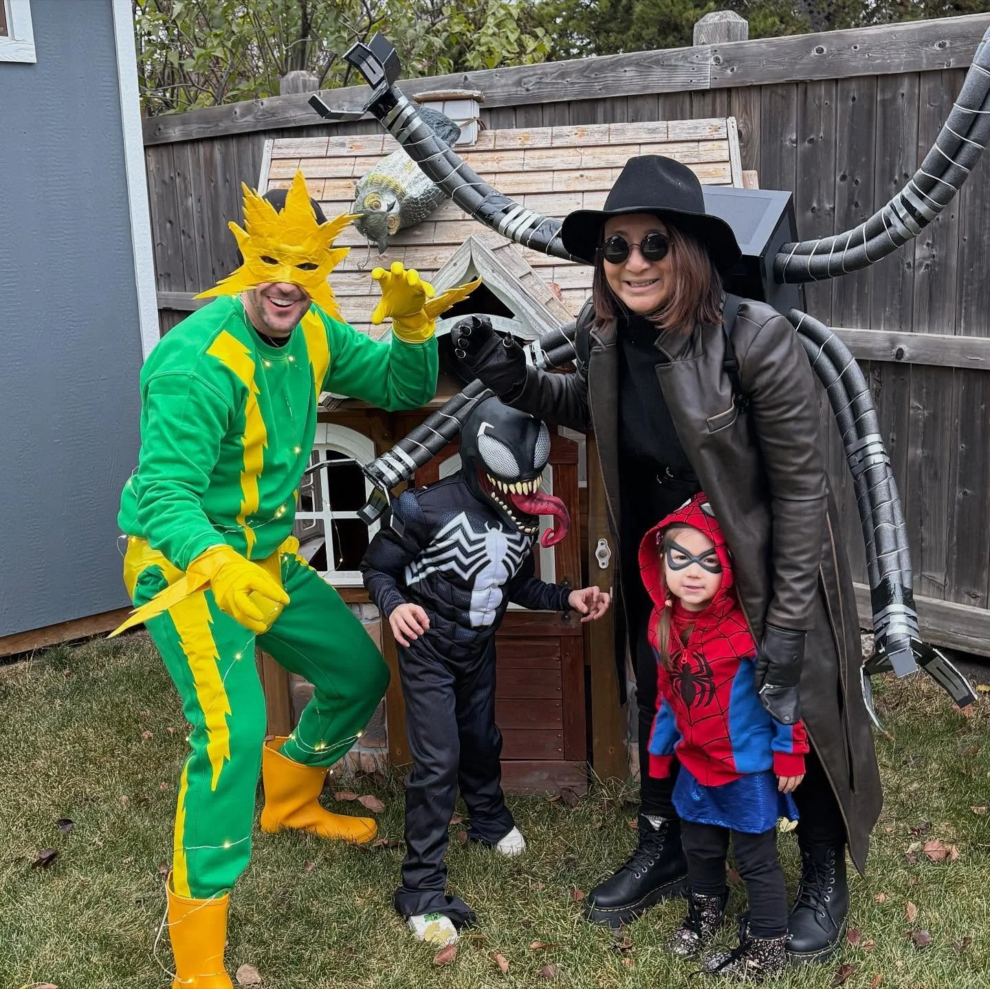 Every year we say &ldquo;we&rsquo;ll keep it simple.&rdquo; Every year we lie. (This year required some crazy engineering 🧐) 😂 

Swipe to see Halloween over the years! What started as a fun dress-up tradition turned into one of my favorite times of