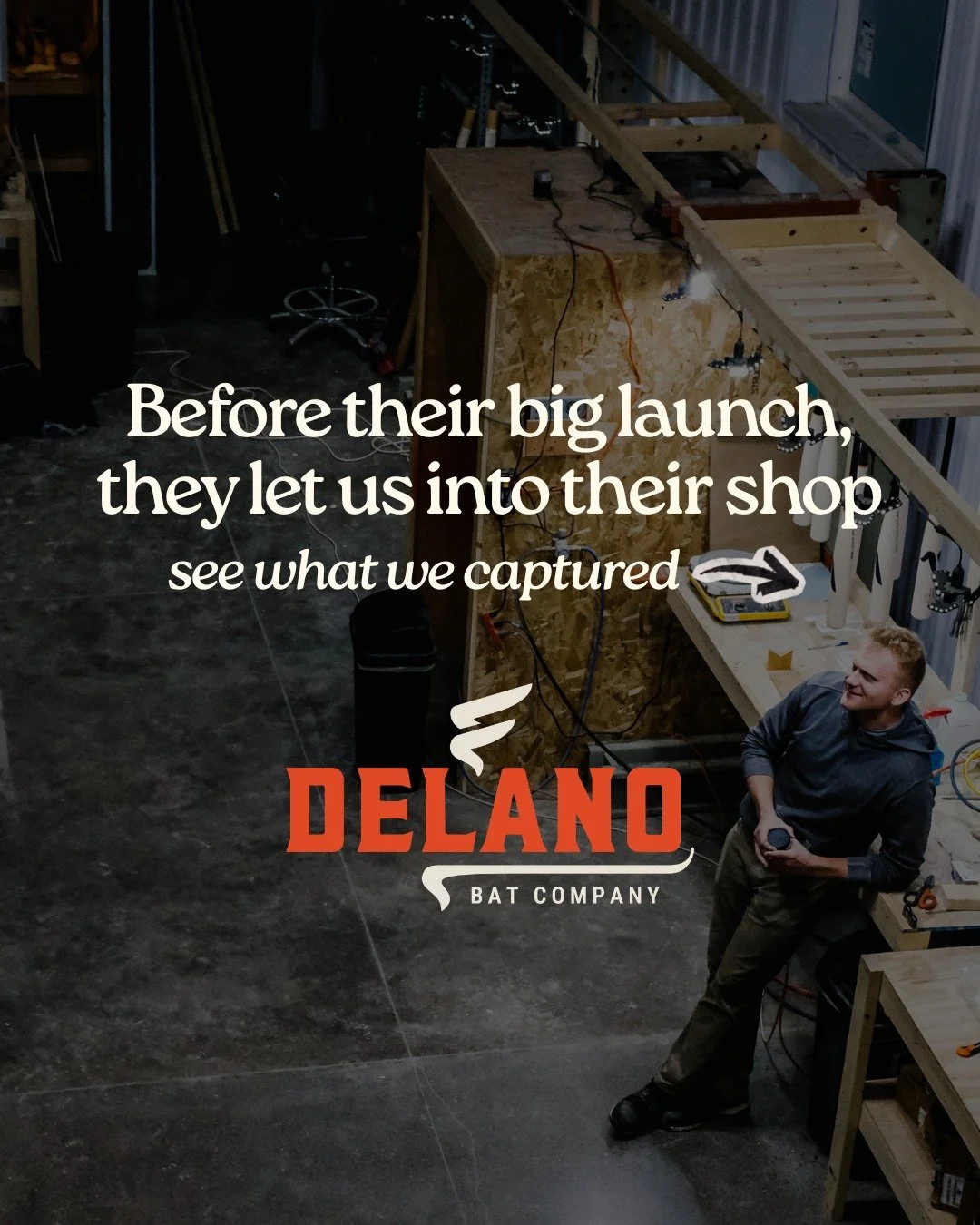 Before the launch, Delano Bat Company let us into the shop. Here's what we built together.

Delano makes baseball bats by hand. They had a big launch coming. And they needed content that could tell the story of how and why they make what they make.


