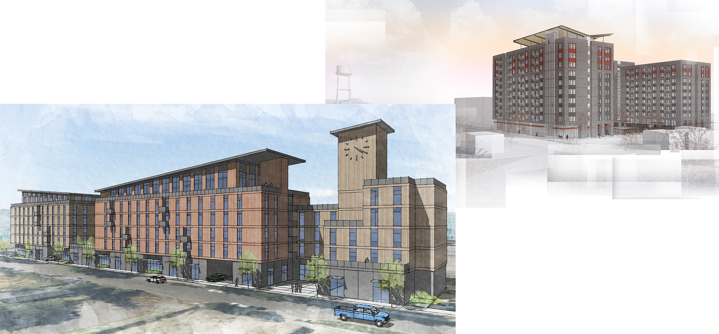 mixed-use development rendering