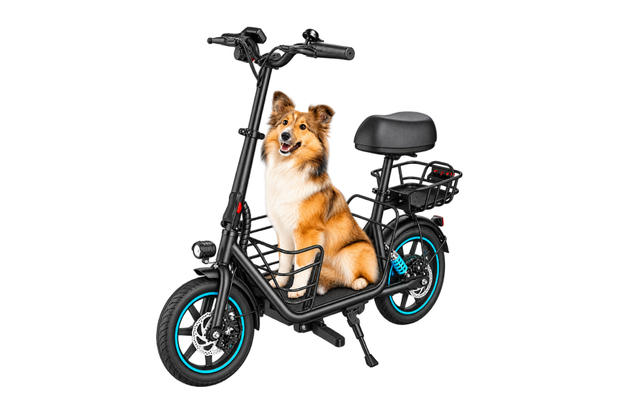 Gyroor C1 Plus 1000W Electric Scooter with Dual Baskets for Pets & Cargo