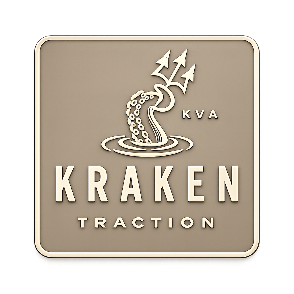 Kraken Traction marine deck traction logo badge