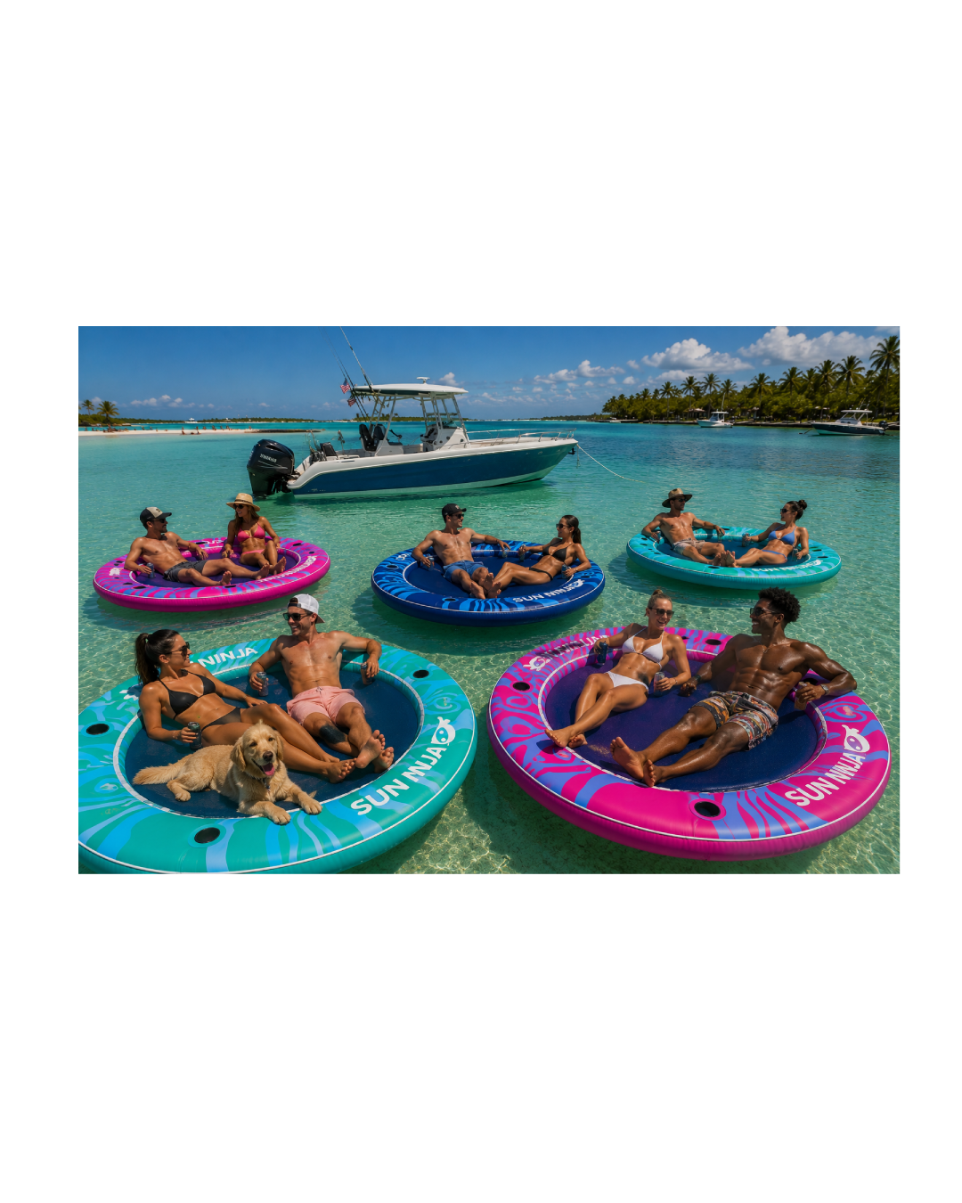 Sun Ninja Floating Hammock – 8FT Group Float